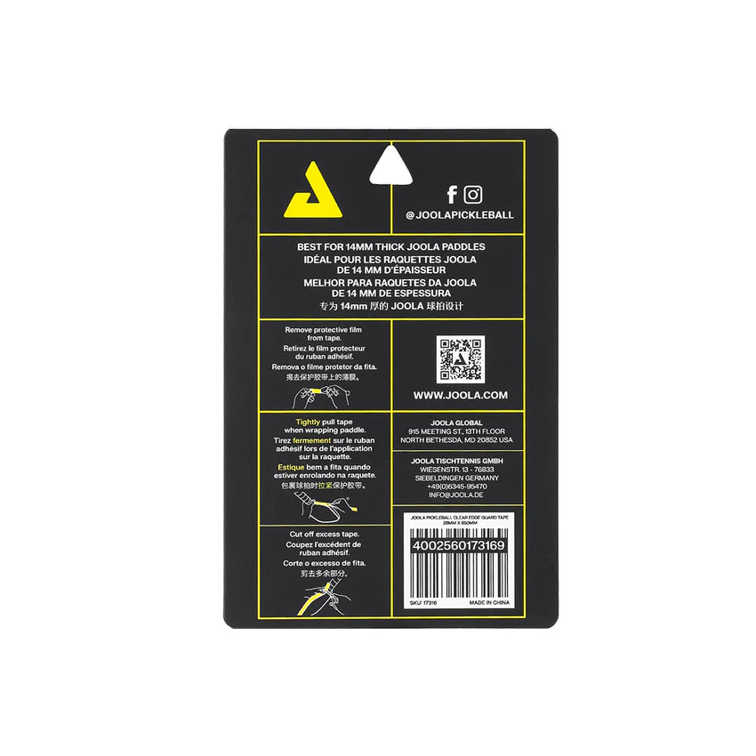 JOOLA Clear Edge Guard Tape
