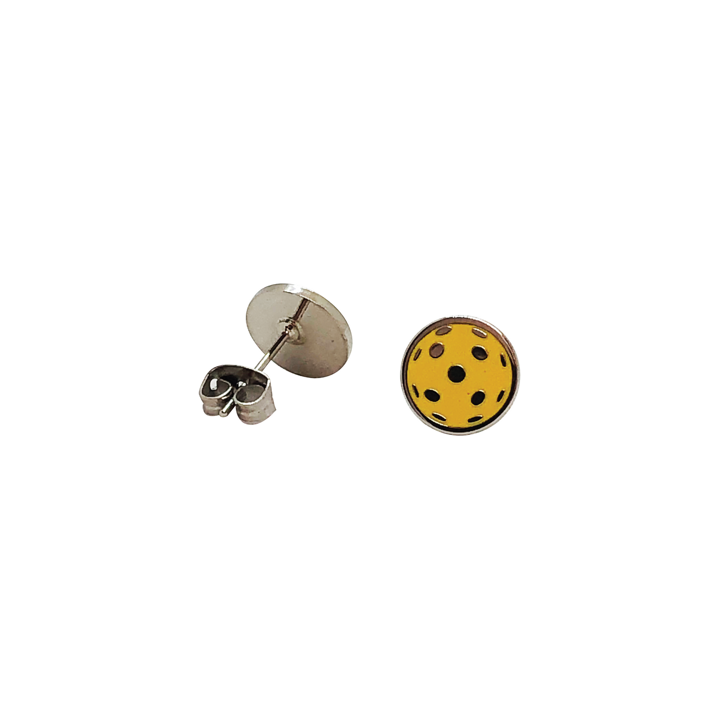 Racquet Inc Flat Pickleball Earrings - Yellow