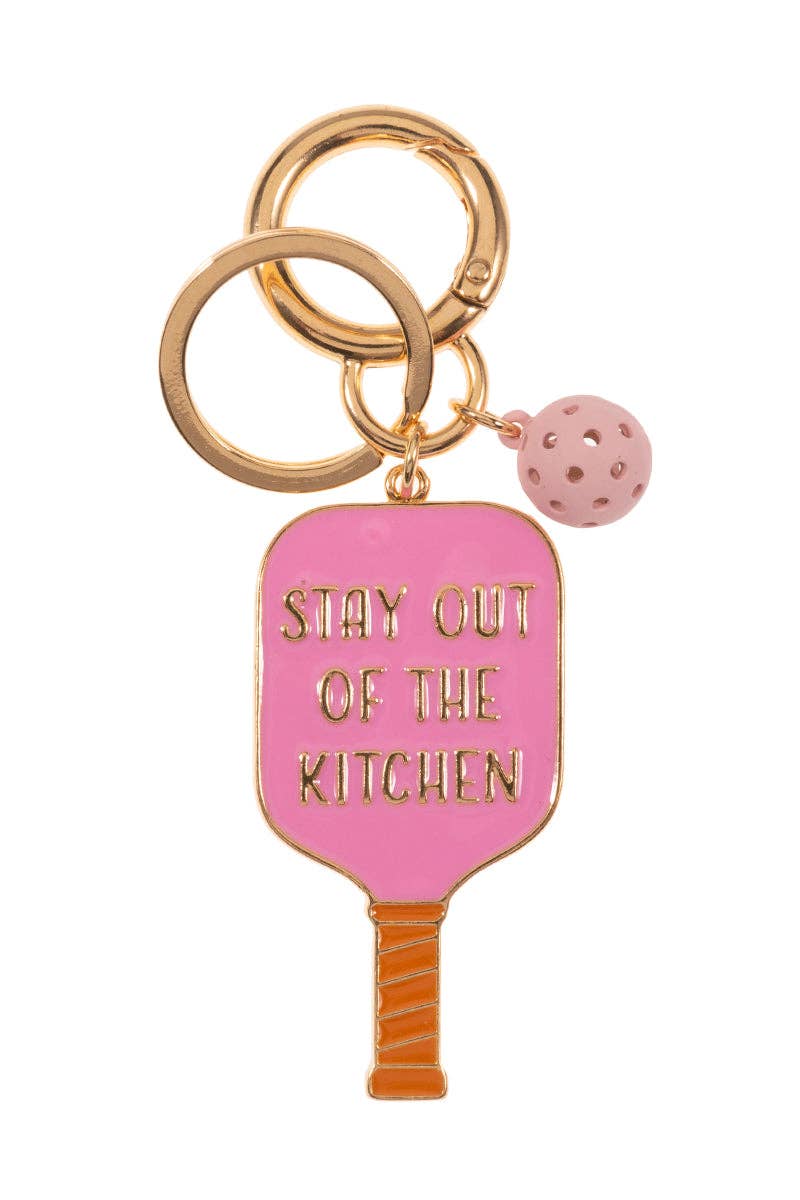 Influence Pickleball keychain (stay out of the kitchen)