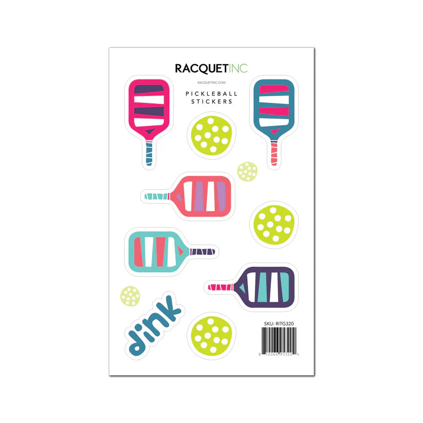Racquet Inc Pickleball Sticker Sheet
