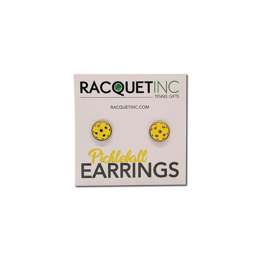 Racquet Inc Flat Pickleball Earrings - Yellow