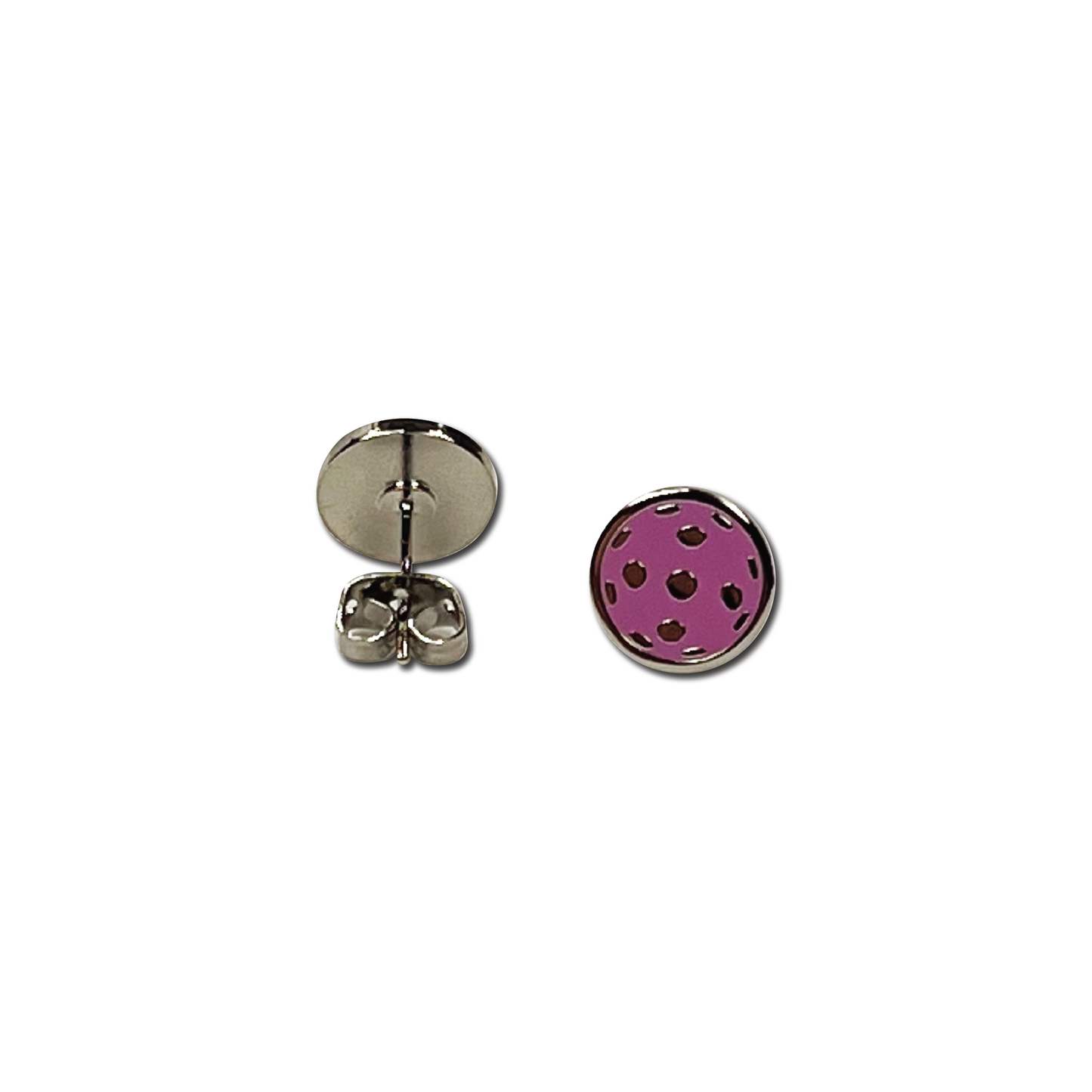 Racquet Inc Flat Pickleball Earrings - Pink