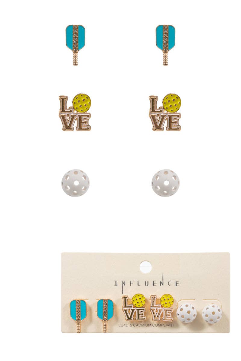 Influence Pickleball earrings