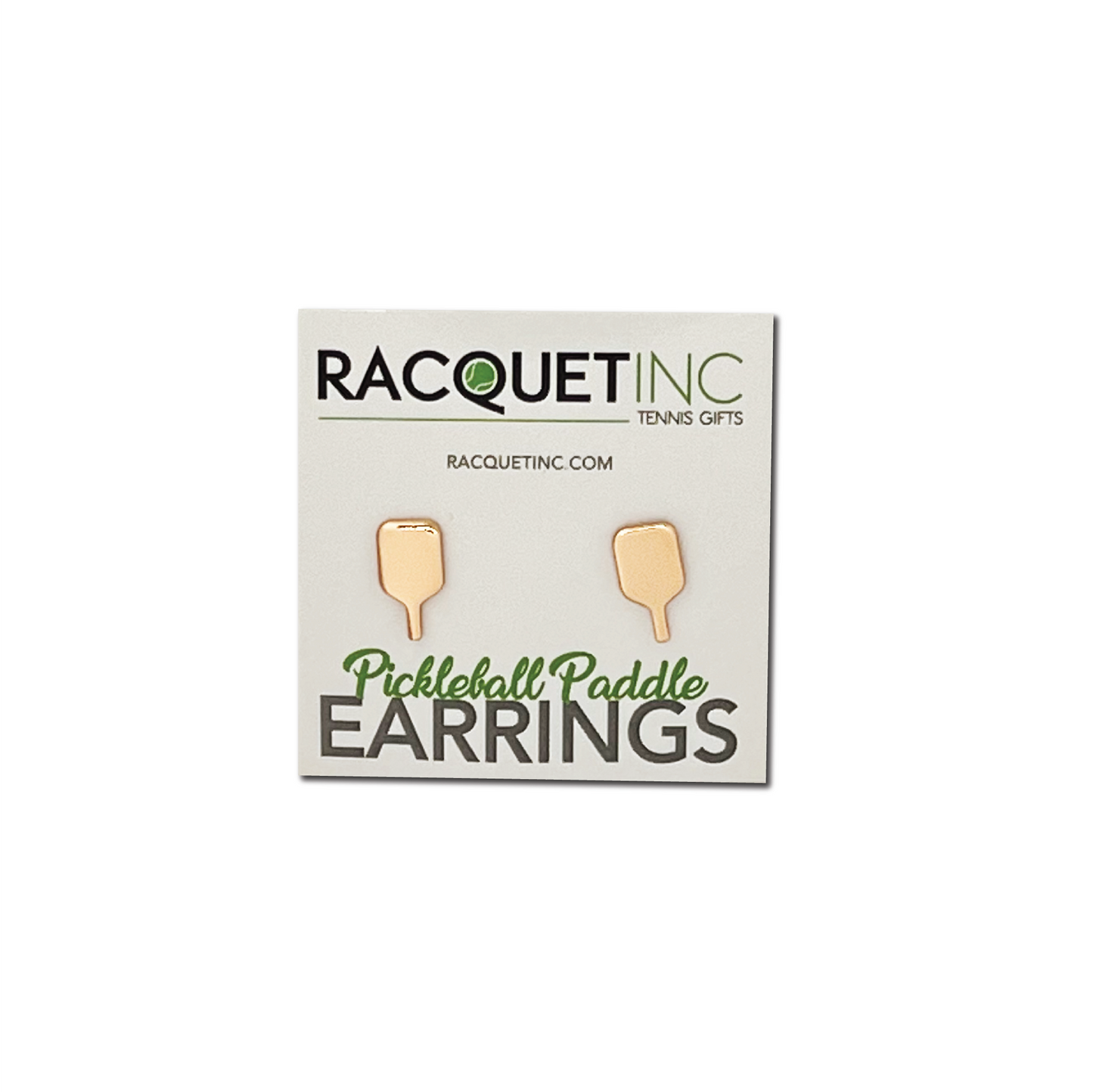 Racquet Inc Pickleball Paddle Earrings - Rose Gold