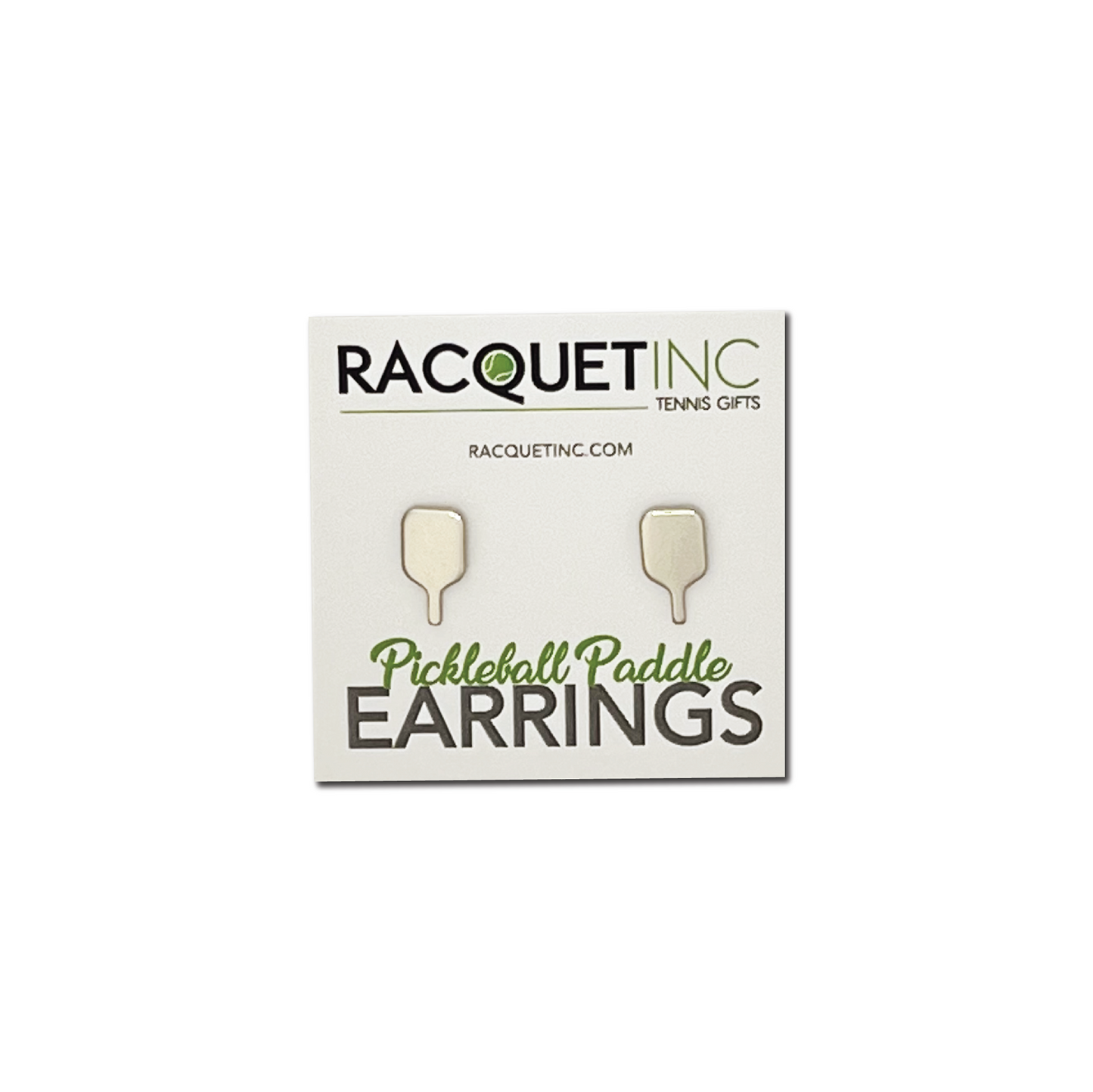 Racquet Inc Pickleball Paddle Earrings - Silver